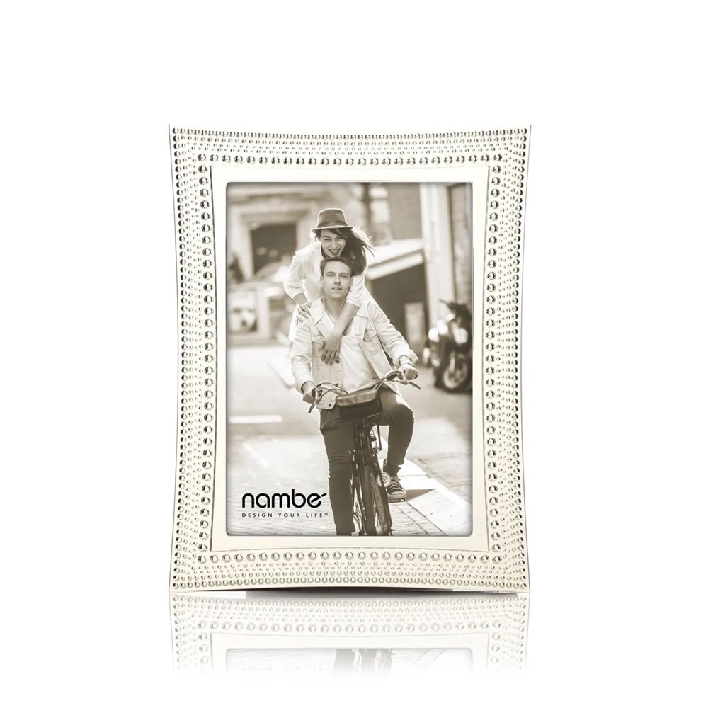 Nambe Silver Beaded Edge Frame #1